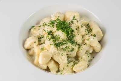 a bowl of Ganja Gnocchi pasta