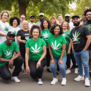 a group of community volunteers