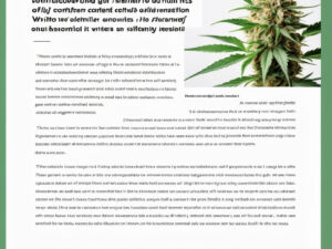 short blog content and image of a cannabis bud