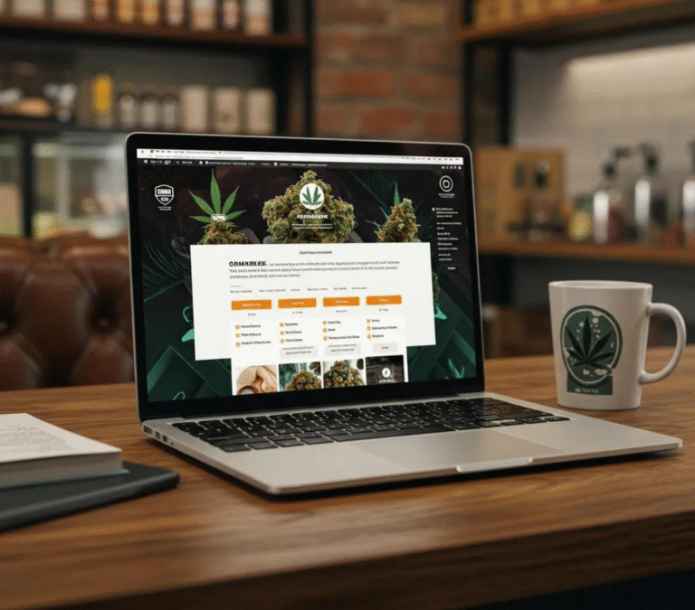 laptop with a cup of coffee