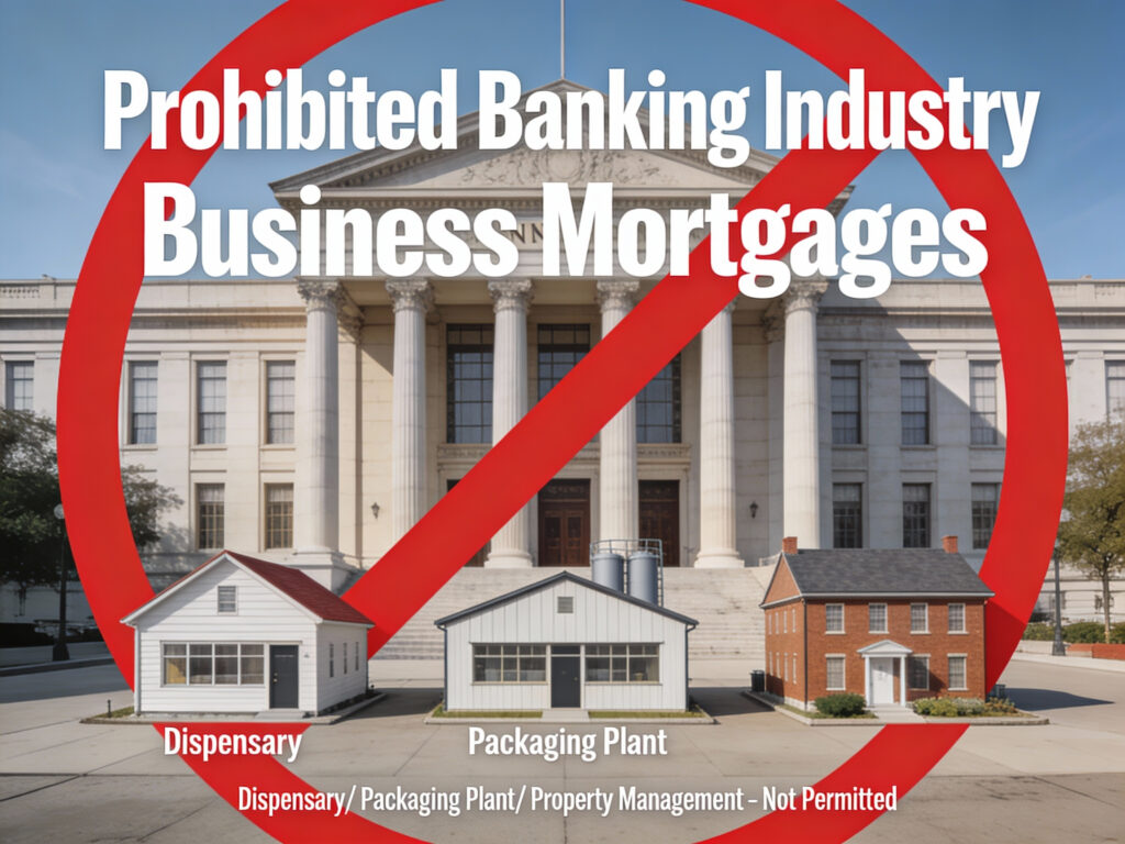 a red line across the White House for poor banking for cannabis