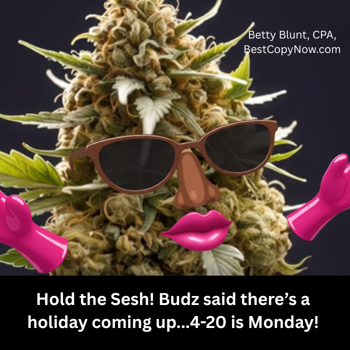 Betty is shouting to hold the Sesh!