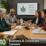 A group at a table discussing business.