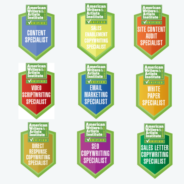 American Writers and Artist badges