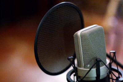 Microphone and studio equipment for cannabis business voiceovers and podcasts.