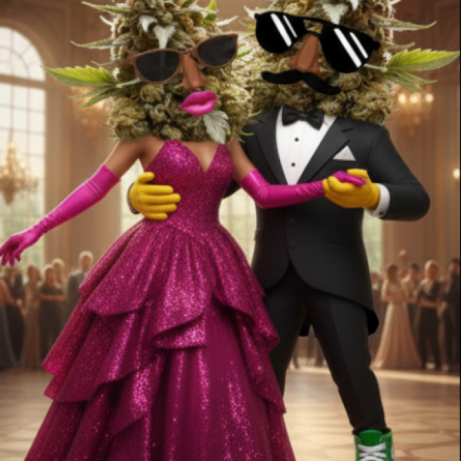 Betty Blunt and Budz Puff-lite ballroom dancing.
